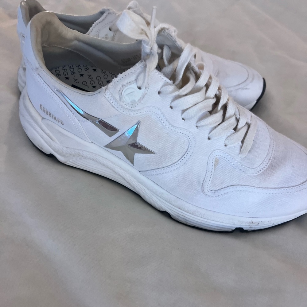 Golden Goose White Athletic Shoes